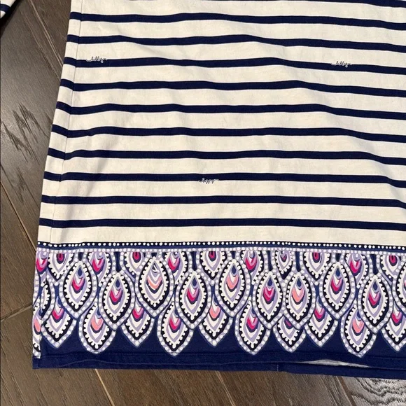 Lilly Pulitzer Navy and White Striped Mini Dress - Picture 4 of 5